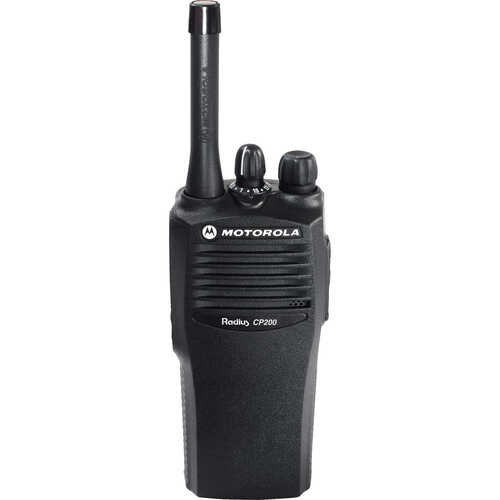 Motorola CP200d Series Two-Way Radios
<br /><h5>5 Watt VHF or 4 Watt UHF, Analog Only</h5>