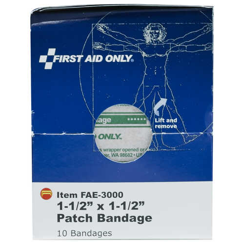 SmartCompliance First Aid Cabinet Refill, 1-1/2” x 1-1/2” Patch Bandages SmartCompliance First Aid Cabinet Refill, 1-1/2” x 1-1/2” Patch Bandages