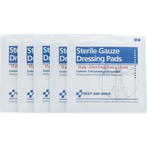 SmartCompliance First Aid Cabinet Refill, 3” x 3” Gauze Pads SmartCompliance First Aid Cabinet Refill, 3” x 3” Gauze Pads