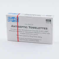 Forestry Suppliers First Aid Refill, BZK Antiseptic Towelettes, Box of 10