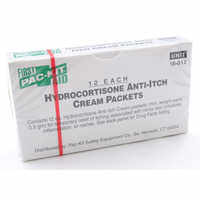 Forestry Suppliers First Aid Refill, Hydrocortisone Anti-Itch Cream, 0.5g Packets, Box of 12