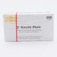 Forestry Suppliers First Aid Refill, Gauze Dressing Pads, 3˝ x 3˝, Box of 4