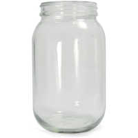 Wide-Mouth Jars, Clear, 32 oz., Pack of 12
