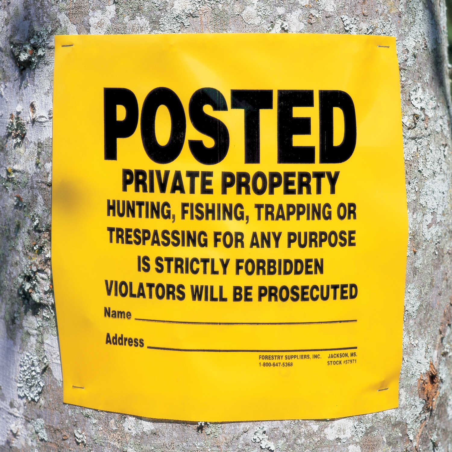 POSTED Private Property Signs Forestry Suppliers, Inc.