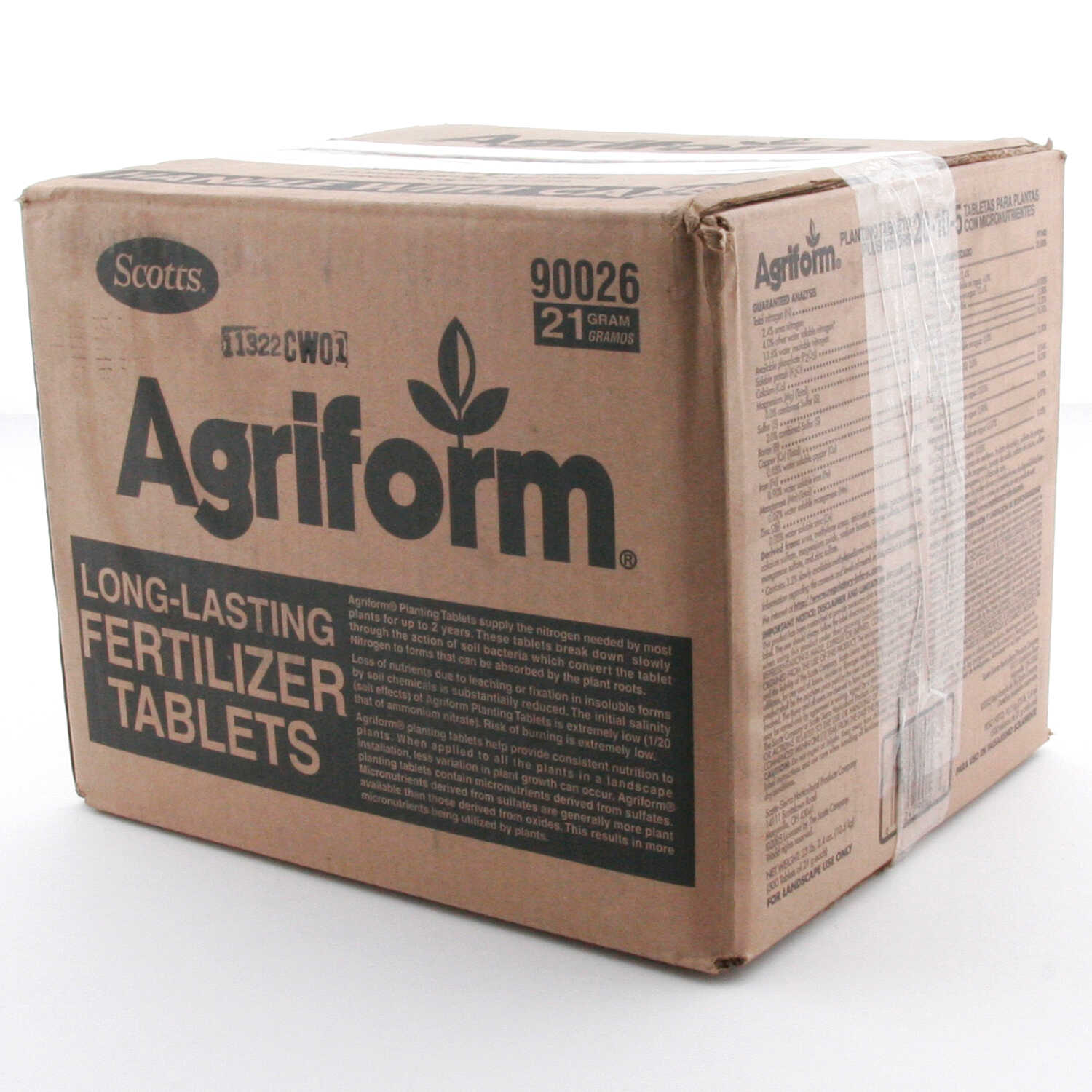 21Gram, Scotts Agriform Fertilizer Tablets, Carton of 500 eBay