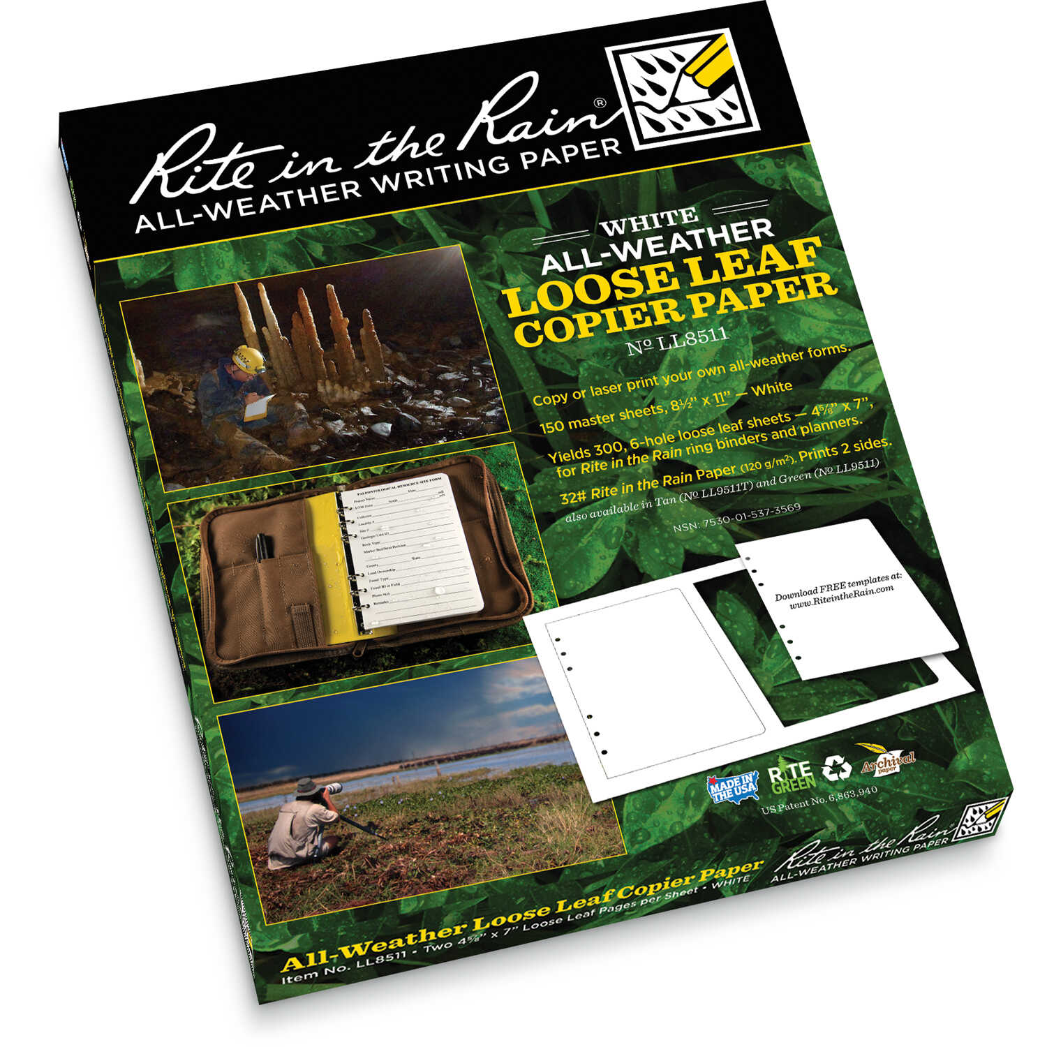 Rite in the Rain Loose Leaf Copier Paper, Bulk of 150 Master Sheets eBay