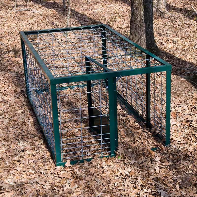 Steel Cage Hog Trap, Closed Top | Forestry Suppliers, Inc.