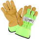 Kinco� Unlined Grain Pigskin High-Visibility Gloves