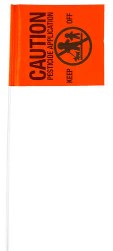 4” x 5” Printed “CAUTION PESTICIDE APPLICATION” PVC Stake Flags