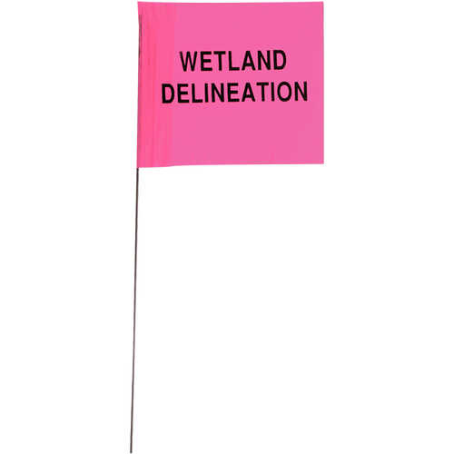 Blackburn “CAUTION PESTICIDE APPLICATION” PVC Stake Flags, 4” x 5” x 24