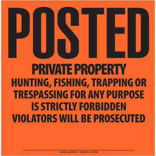 Aluminum Posted Signs