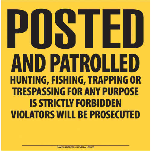High-Density Polyethylene Signs