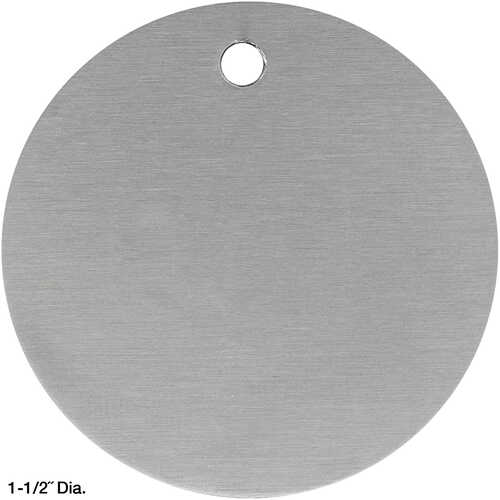 Round Unnumbered Aluminum Tags