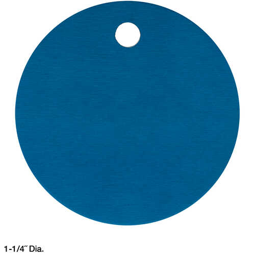 Round Unnumbered Aluminum Tags