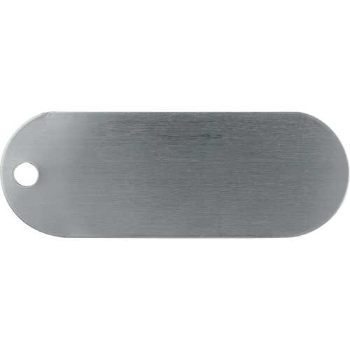 Racetrack Unnumbered Aluminum Tags