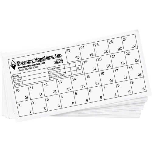 Orienteering Control Cards