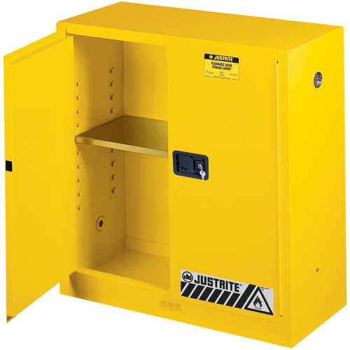 Justrite® 30-Gallon Capacity Safety Can Cabinet
