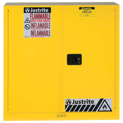 Justrite® 30-Gallon Capacity Safety Can Cabinet