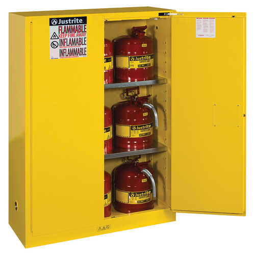 Justrite® 45-Gallon Capacity Safety Can Cabinet