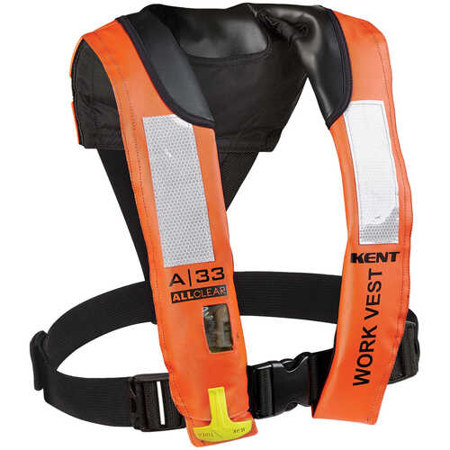 Kent Type V A-33 All Clear Auto Inflatable Work Vest