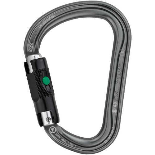 PETZL AM'D Carabiner - Lightweight Aluminum Screw-Lock Climbing Carabiner