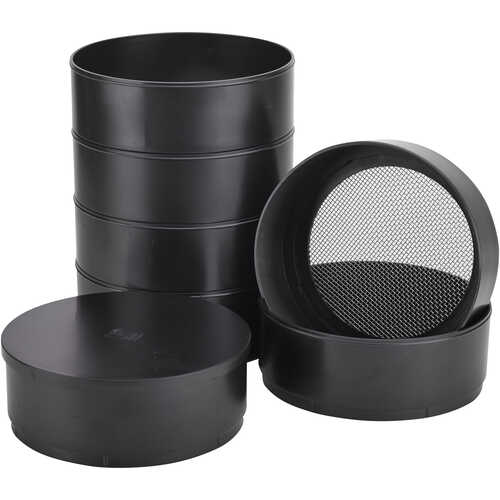 Plastic Frame 6-Screen Sieve Set