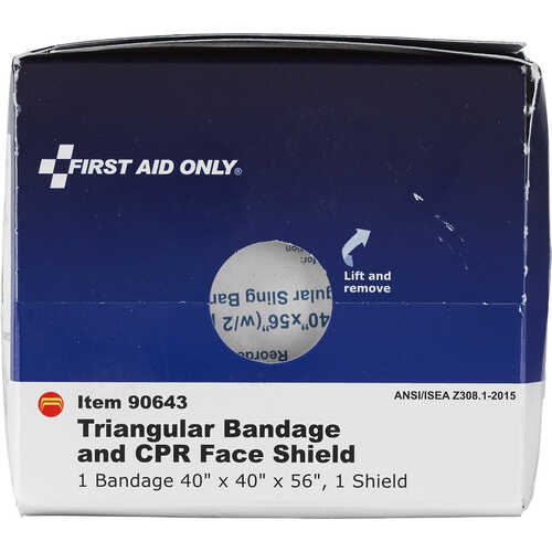 SmartCompliance First Aid Cabinet Refill, CPR Mask and Muslin Triangular Bandage SmartCompliance First Aid Cabinet Refill, CPR Mask and Muslin Triangular Bandage