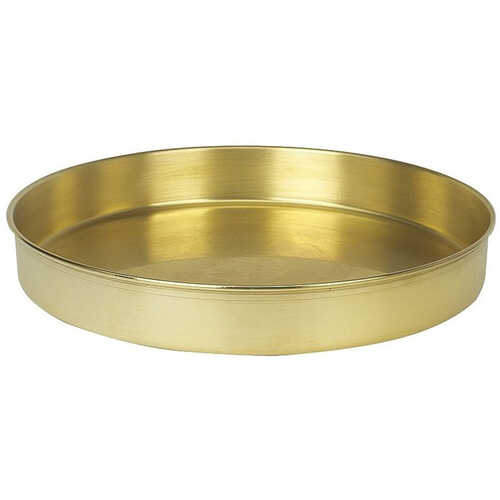 Advantech Manufacturing 12” dia. Half-Height Brass Pan Advantech Manufacturing 12” dia. Half-Height Brass Pan