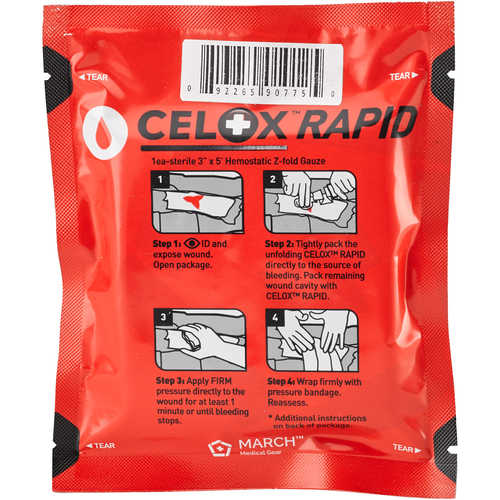 Celox™ Rapid Hemostatic Z-Fold Gauze