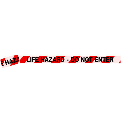 “LIFE HAZARD – DO NOT ENTER” Barricade Tape