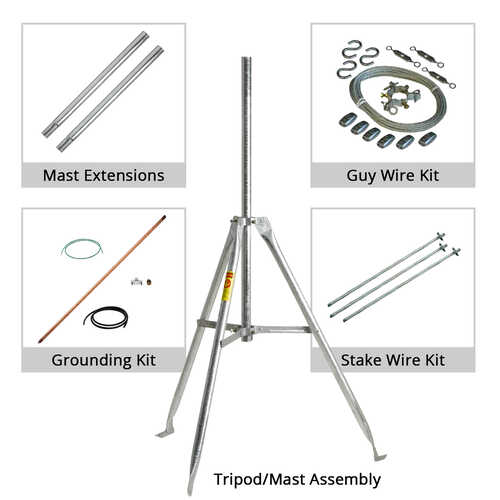 WeatherHawk Complete Tripod Kit and Mast WeatherHawk Complete Tripod Kit and Mast