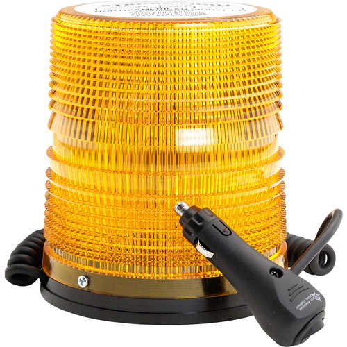 North American Signal Company 625 Series Amber Strobe Light with Magnetic Mount