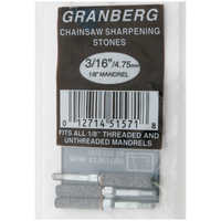3/16” Grinding Wheels for Granberg Precision Chainsaw Chain Sharpener, Pack of 3