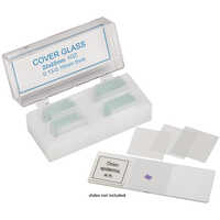 Microscope Square Cover Slips, 22mm x 22mm, Box of 140