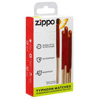 Zippo Typoon Windproof Matches, Pack of 25