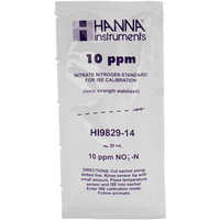 Hanna Instruments Nitrate Standard Solution, 10ppm, Pack of 25 Sachets