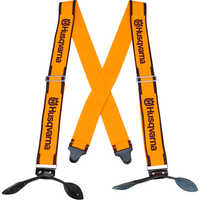 Husqvarna Button-Type Suspenders, Orange