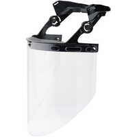 Helmet Mounting Bracket with Visor Bracket and 880P Visor for Bullard Type II+ Safety Helmets