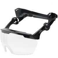 Helmet Mounting Bracket with Eye Protector Bracket and Clear Eye Protector for Bullard Type II+ Safety Helmets