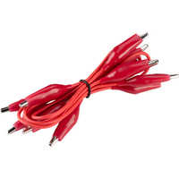 Lead Wire, 24˝ L Red, Alligator Clip, Pack of 5