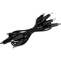 Lead Wire, 24˝ L Black, Alligator Clip, Pack of 5