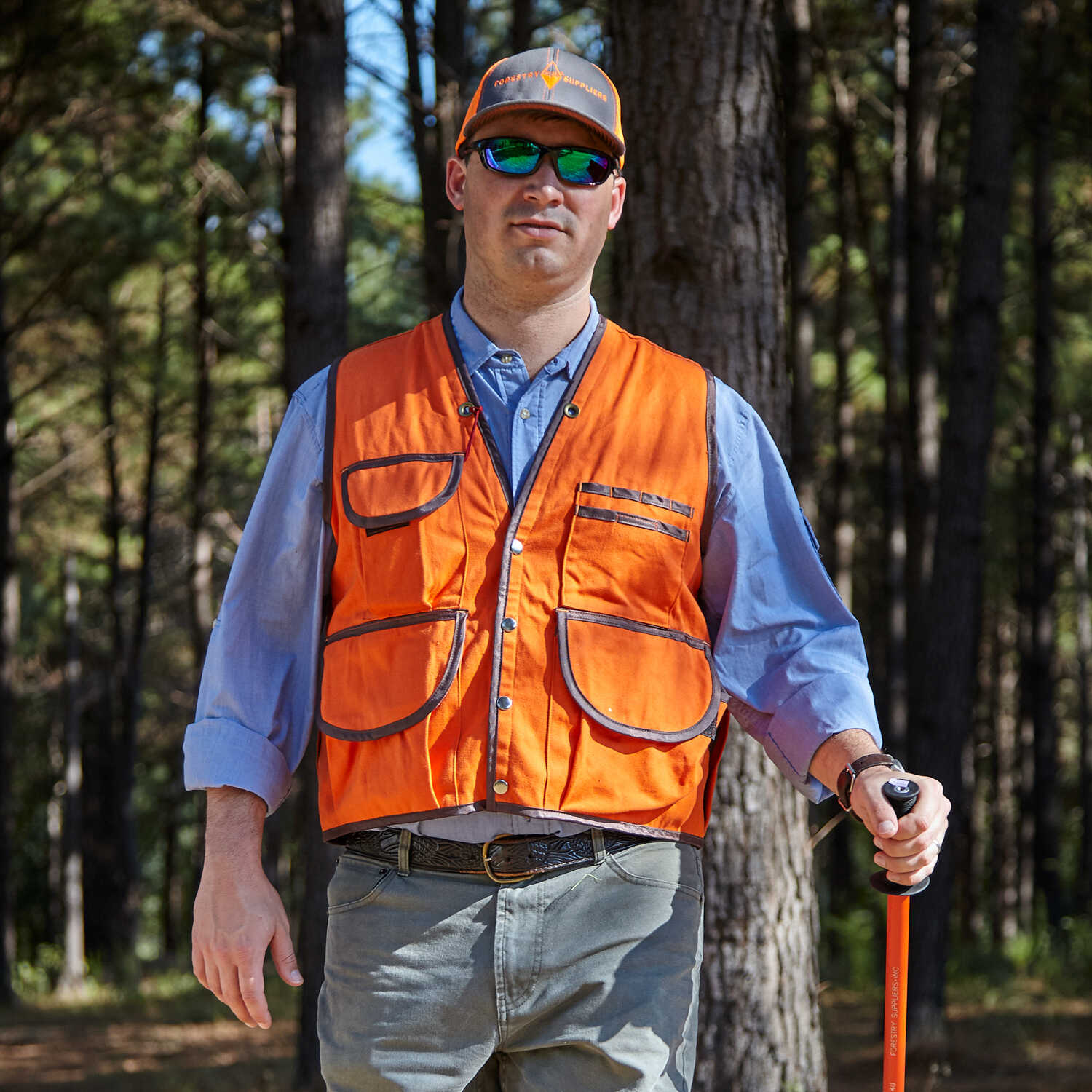 JIM-GEM Pro 10-Pocket Cotton Army Duck Cruiser Vest XXXX-Large 52-55 Orange 