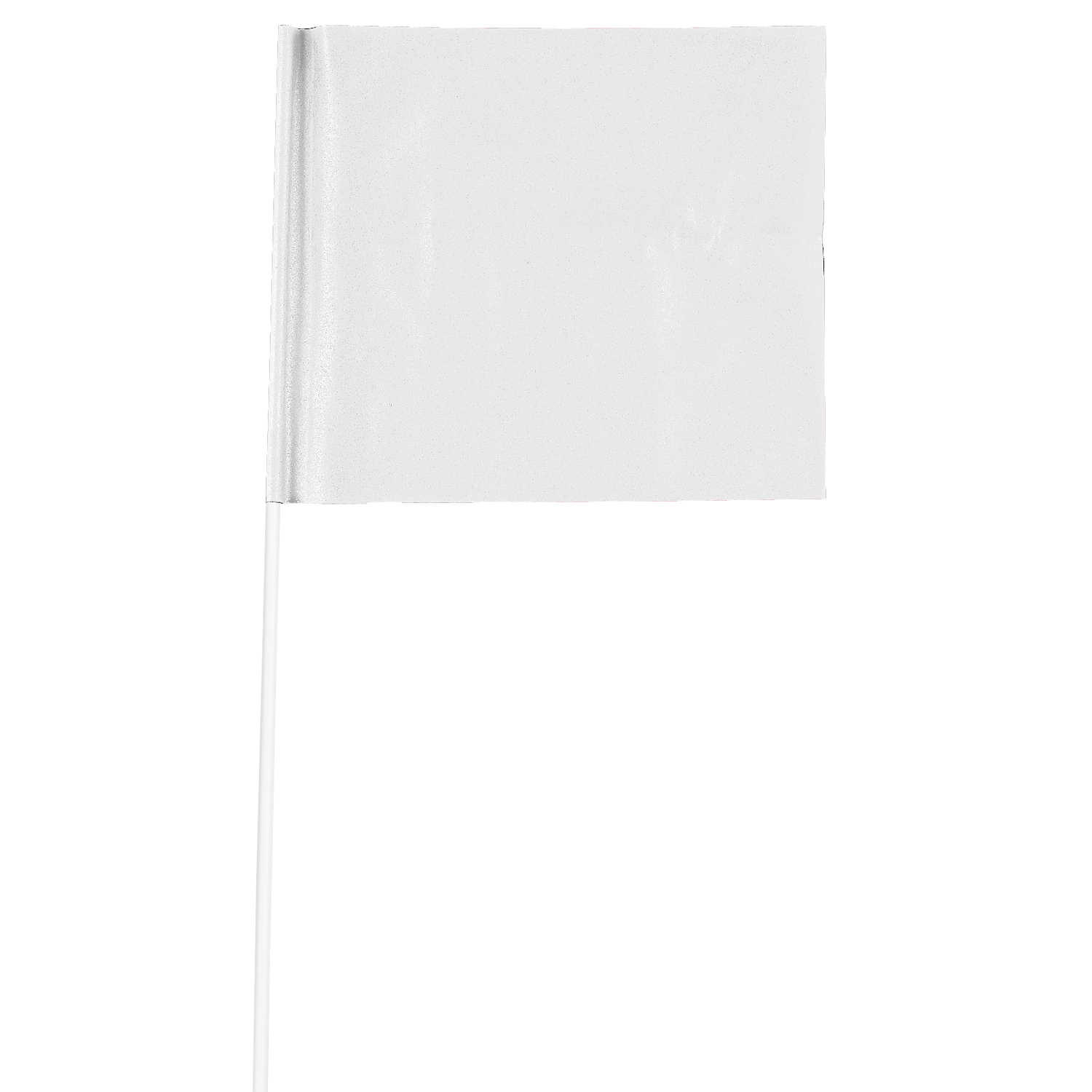 Swanson FW15100 2-Inch by 3-Inch Marking Flags with 15-Inch Wire Staffs White 100-Pack 