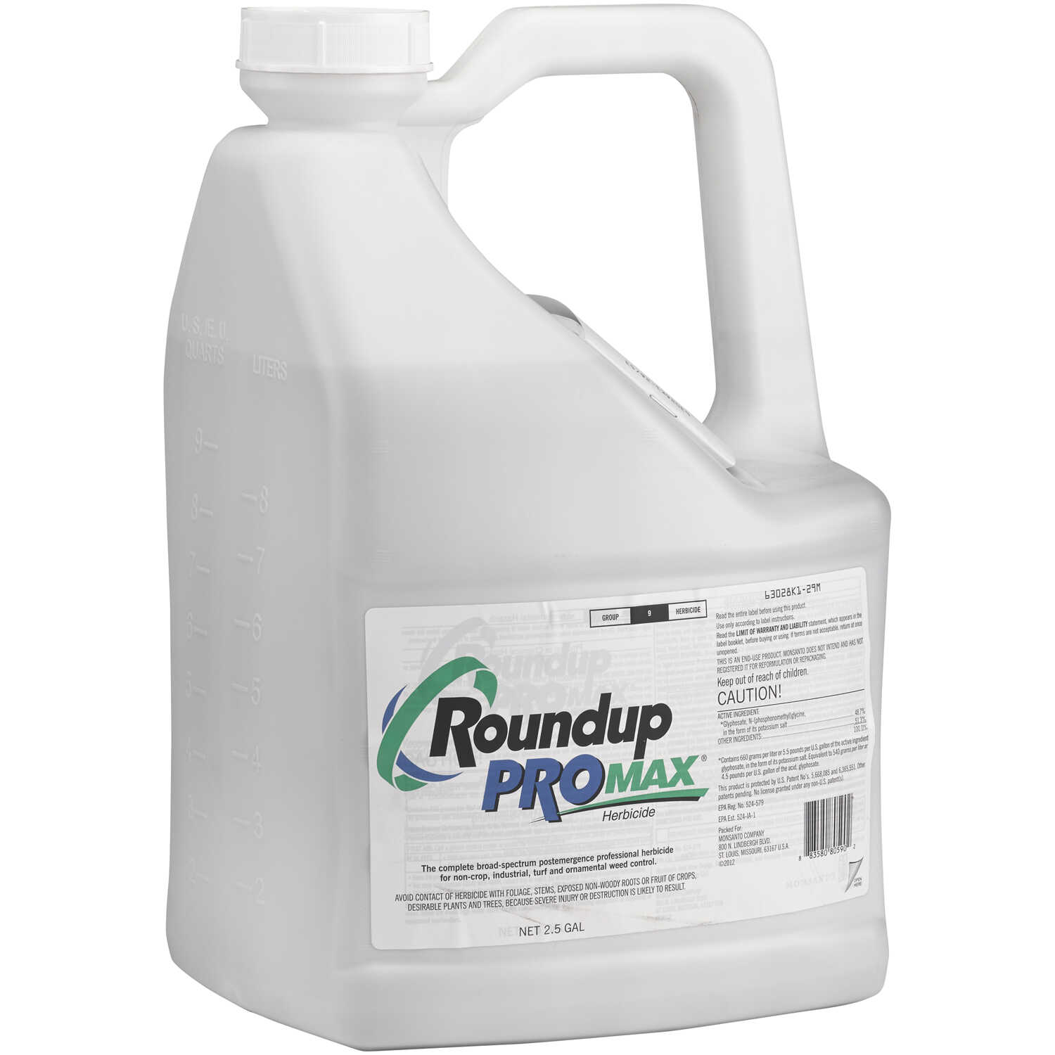 Roundup Pro Mixing Chart