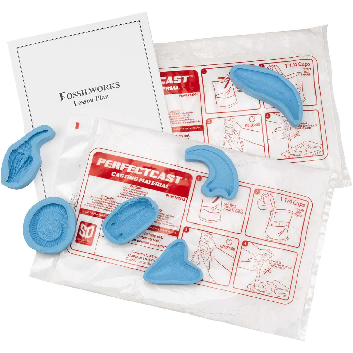 Fossilworks Fossil Molding Kit, Fossils & Dinosaurs: Educational