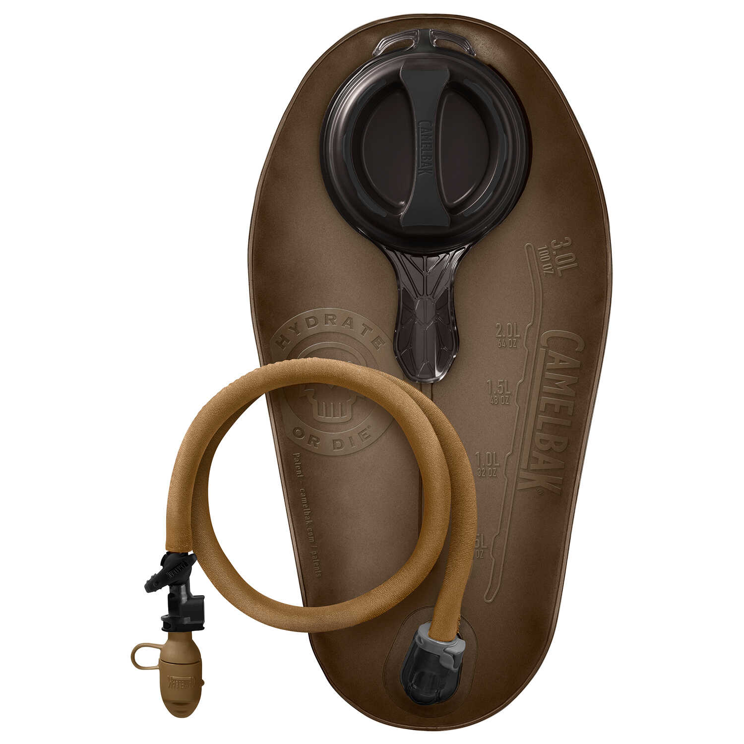 2177001085 CamelBak Mil Spec Crux 85 oz//2.5L Accessory Reservoir with Grey Tube Cover