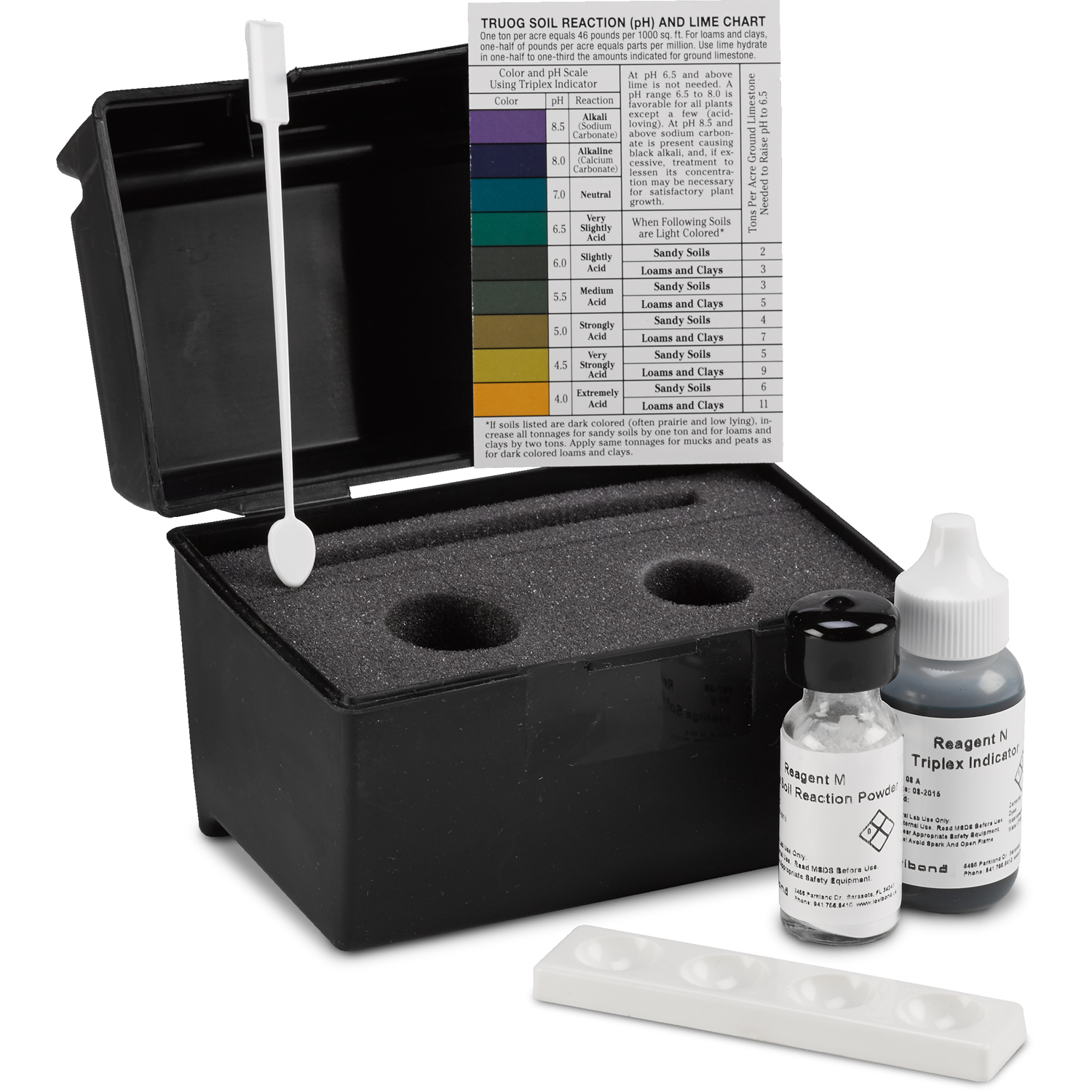 Ph Range Finding LaMotte 1359 Soil pH Test Kit Color Chart 
