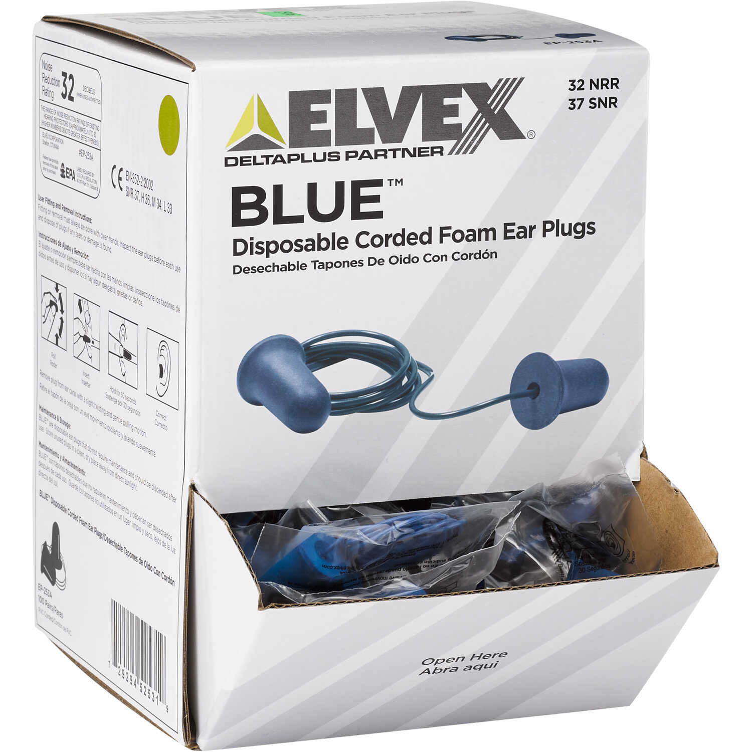 Elvex Blue Foam Earplugs Forestry Suppliers, Inc.