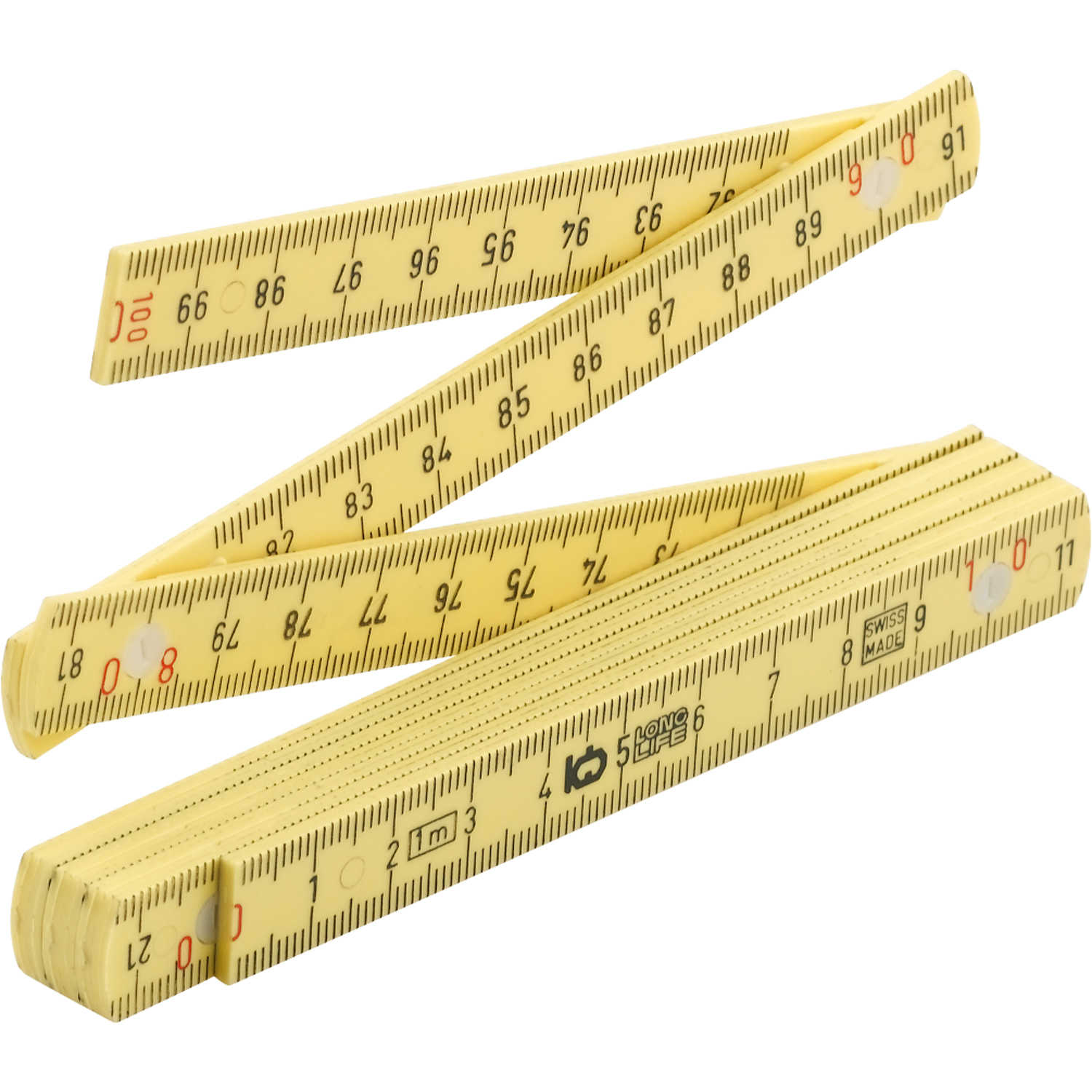 Gaetooely Portable Carpenter Wooden Folding Ruler 100cm/39inch
