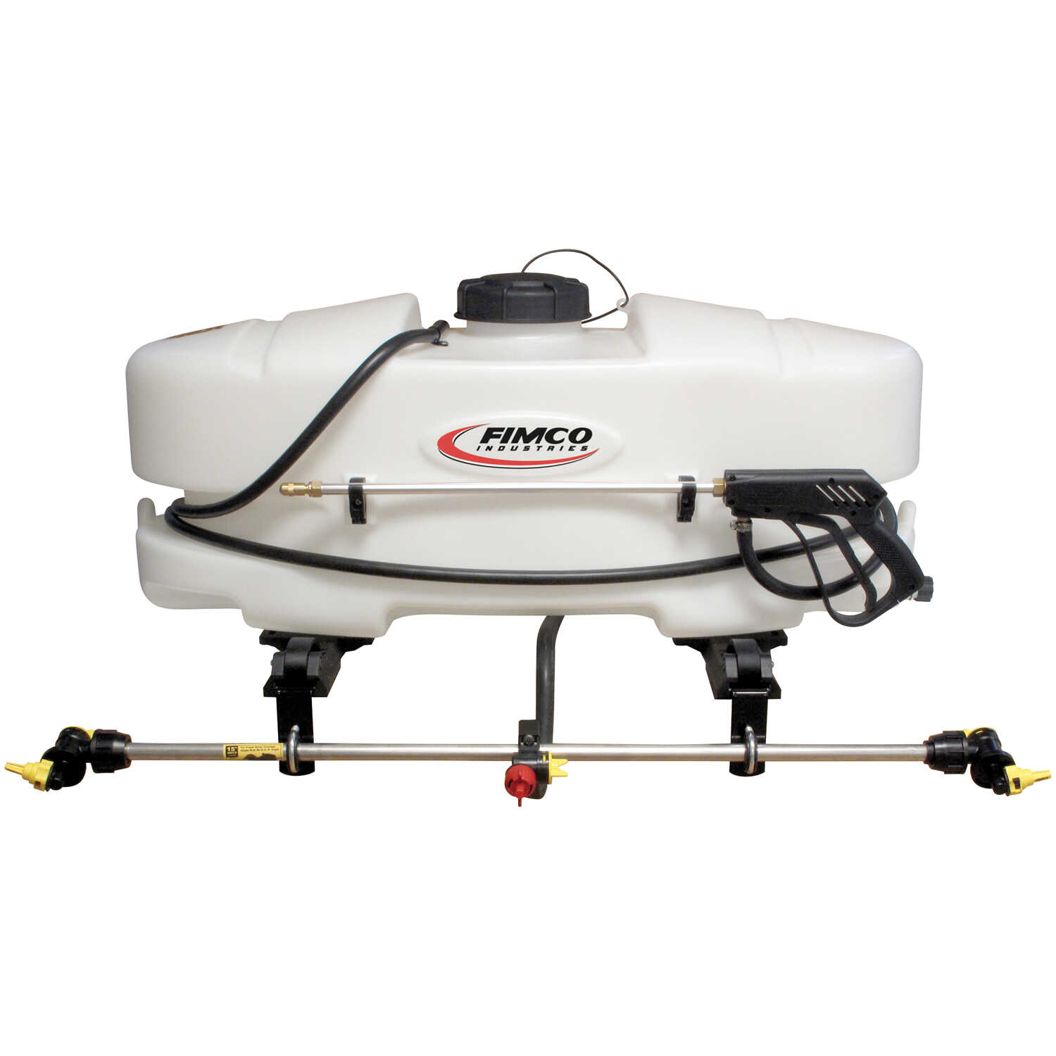 Fimco 25-Gallon ATV Sprayer with Stainless Steel Wetboom Boomless Nozzle with Quick Release Brackets